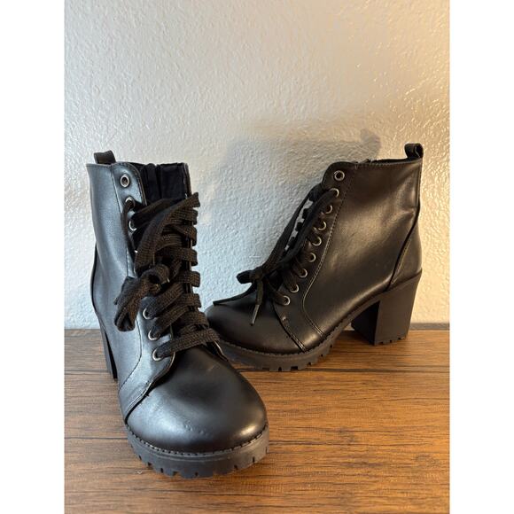 Time and Tru Moto Booties Size 7 - Picture 1 of 9
